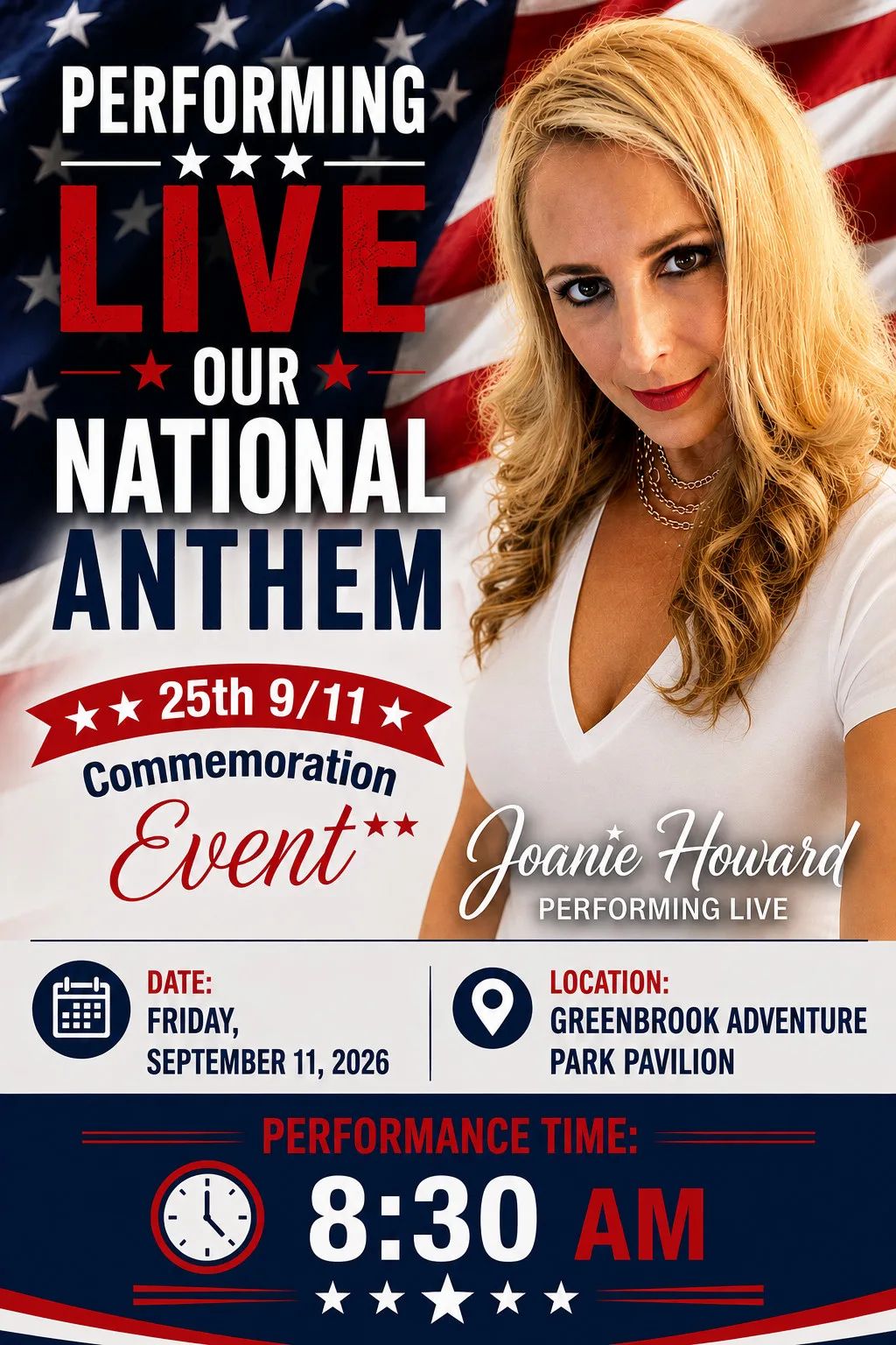 PERFORMING LIVE NATIONAL ANTHEM